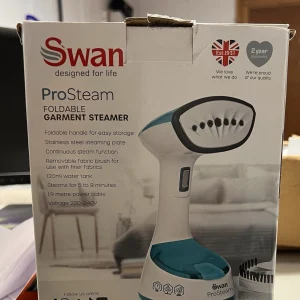 Swan ProSteam Garment Steamer 120ml Portable Handheld Foldable