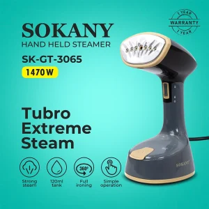 Foldable Handheld Travel Garment Steamer 1300W, Compact with 120ml Tank, 20g/min