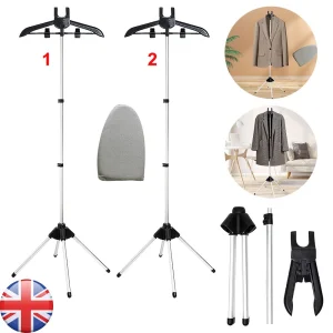 Adjustable Steamer Stand,Folding Handheld Garment Steamer Clothes Stand Rack UK